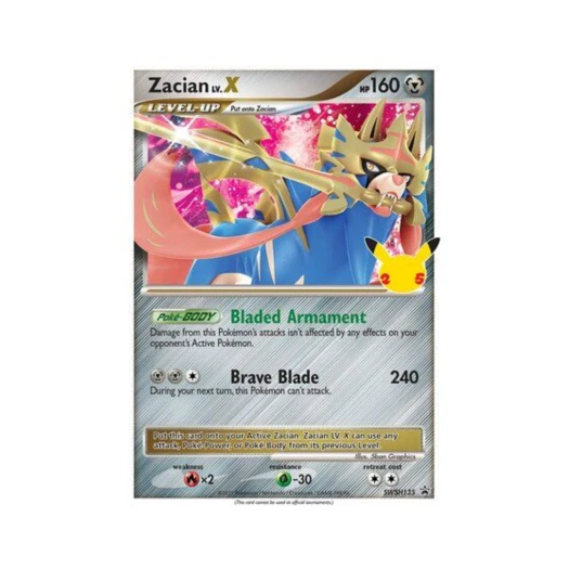포켓몬 TCG 자시안 LV.X P 소드 & 실드 프로모카드 (영문판)