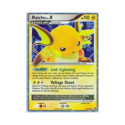 포켓몬 TCG 라이츄 LV.X RHL 스톰프론트 (영문판)