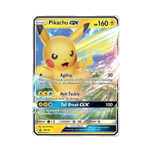 포켓몬 TCG 피카츄 GX 점보 P 썬 & 문 프로모카드 (영문판)