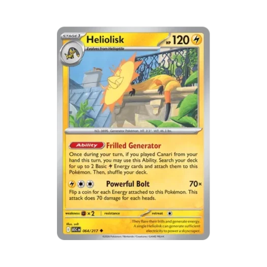 포켓몬 TCG 일레도리자드 U 메가 에볼루션 어센드 히어로즈 (영문판)