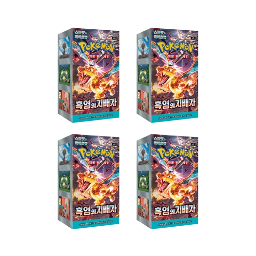 포켓몬 TCG 스칼렛 & 바이올렛 확장팩 흑염의 지배자 4 박스 (120팩/한글판)