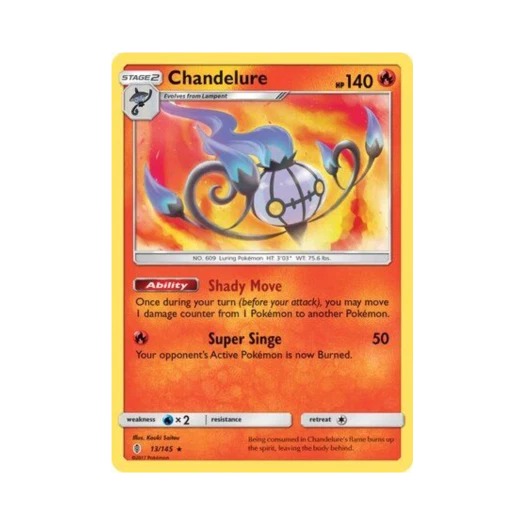 포켓몬 TCG 샹델라 RH 가디언스 라이징 (영문판)