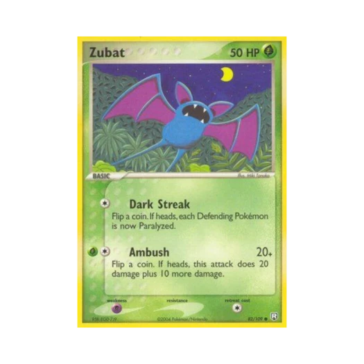 포켓몬 TCG 주뱃 C EX 로켓단 리턴즈 (영문판)