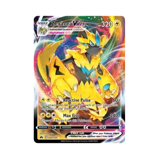 포켓몬 TCG 제라오라 VMAX R 크라운 제니스 (영문판)