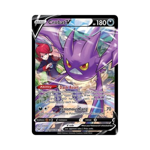 포켓몬 TCG 크로뱃 V HRV 로스트 오리진 (영문판)