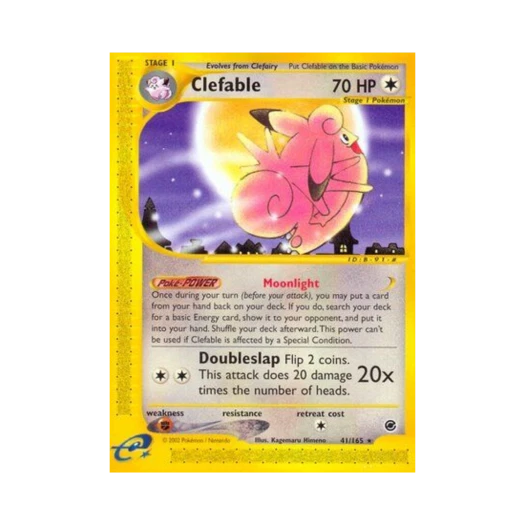 Pokemon TCG Clefable R Expedition Base Set (English Ver.)