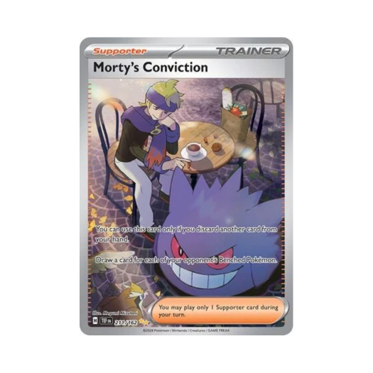 Pokemon TCG Morty's Conviction SIR Temporal Forces (English Ver.)