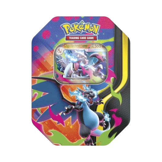 Pokemon TCG Mega Charizard Tin Mega Charizard X (English Ver.)