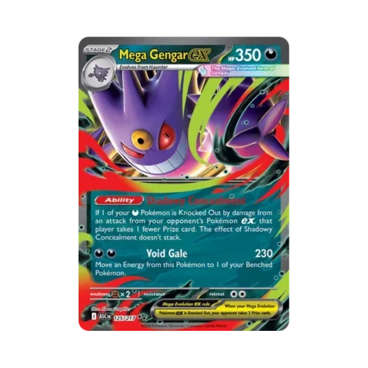 포켓몬 TCG 메가 팬텀 ex DR 메가 에볼루션 어센드 히어로즈 (영문판)