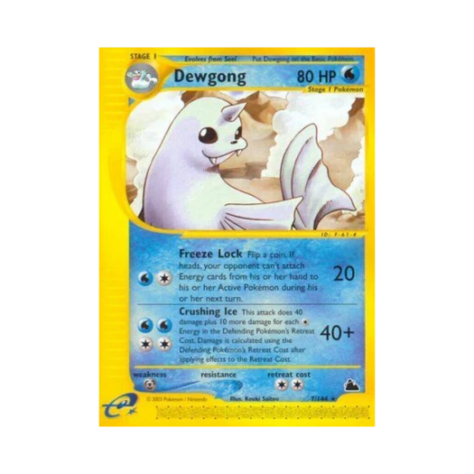Pokemon TCG Dewgong R Skyridge (English Ver.)