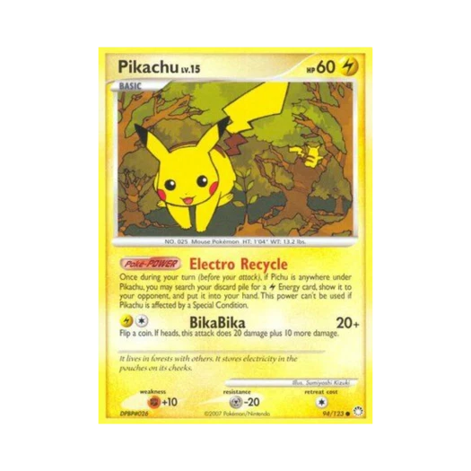 Pokemon TCG Pikachu C Mysterious Treasures (English Ver.)