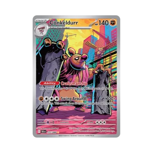 Pokemon TCG Conkeldurr IR Black Bolt (English Ver.)