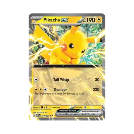 Pokemon TCG Pikachu ex DR Prismatic Evolutions (English Ver.)
