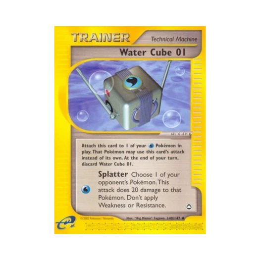 포켓몬 TCG 물 큐브 1 U 아쿠아폴리스 (영문판)
