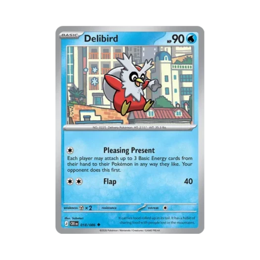 Pokemon TCG Delibird U Chaos Rising (English Ver.)