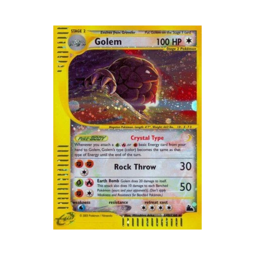 Pokemon TCG Golem RS Skyridge (English Ver.)