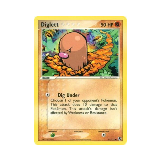 Pokemon TCG Diglett C EX FireRed & LeafGreen (English Ver.)