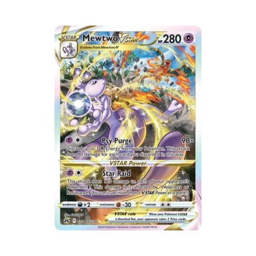 포켓몬 TCG 뮤츠 VSTAR R 크라운 제니스 (영문판)