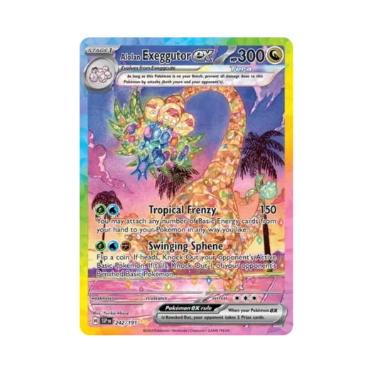포켓몬 TCG 알로라 나시 ex SIR 서징 스파크 (영문판)