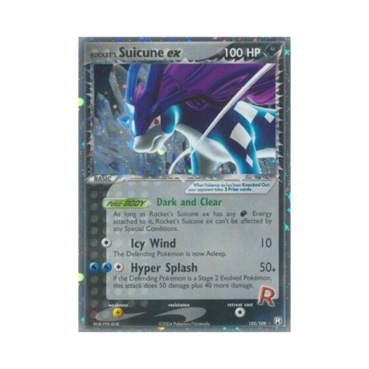 포켓몬 TCG 로켓단의 스이쿤 ex RHe EX 로켓단 리턴즈 (영문판)