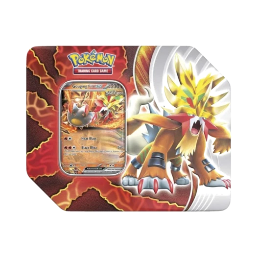 포켓몬 TCG 패러독스 데스티니즈 틴 꿰뚫는 화염 파이어 ex (영문판)