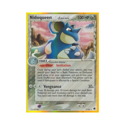 Pokemon TCG Nidoqueen RH EX Dragon Frontiers (English Ver.)
