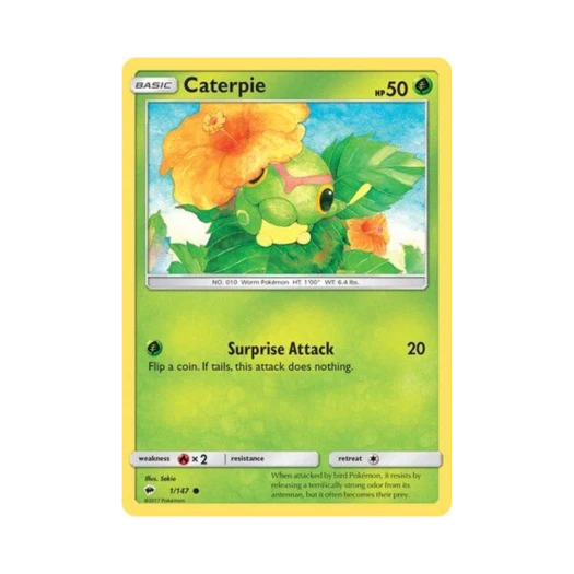포켓몬 TCG 캐터피 C 버닝 쉐도우 (영문판)