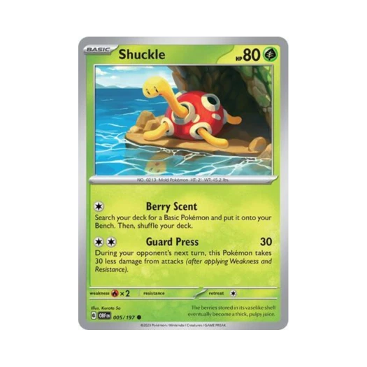 Pokemon TCG Shuckle C Obsidian Flames (English Ver.)