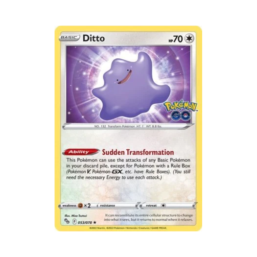 포켓몬 TCG 메타몽 RH 포켓몬 고 (영문판)