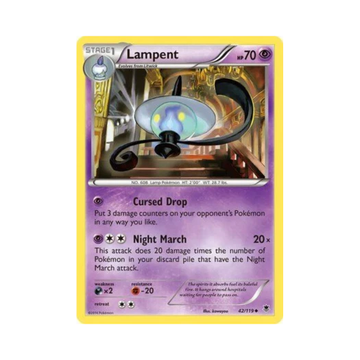 Pokemon TCG Lampent U Phantom Forces (English Ver.)