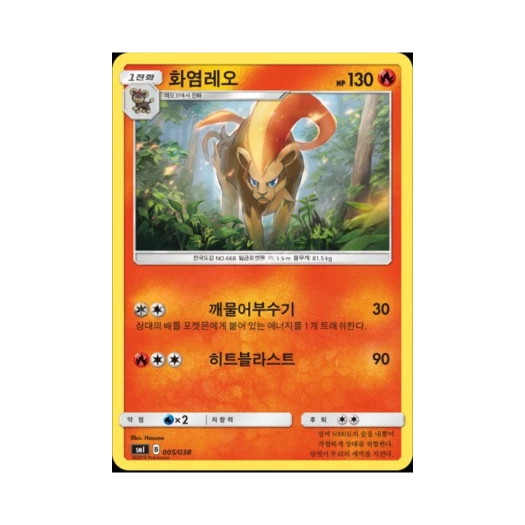 포켓몬 TCG 화염레오 썬&문 스타터 세트 (한글판)