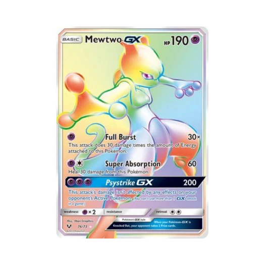 포켓몬 TCG 뮤츠 GX RR 샤이닝 레전즈 (영문판)