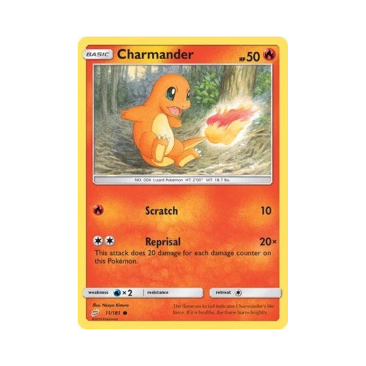 포켓몬 TCG 파이리 C 팀업 (영문판)