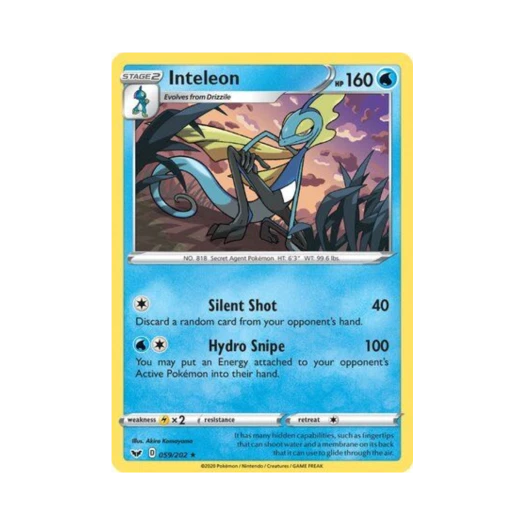 포켓몬 TCG 인텔리레온 R 소드 & 실드 (영문판)