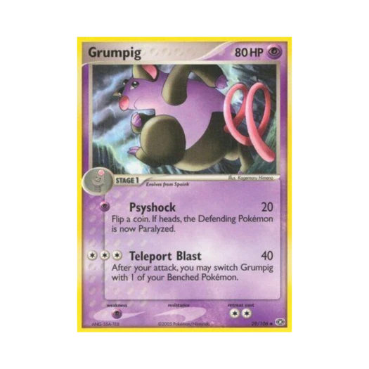 포켓몬 TCG 피그킹 U EX 에메랄드 (영문판)