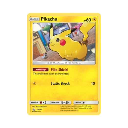 포켓몬 TCG 피카츄 P 썬 & 문 프로모카드 (영문판)