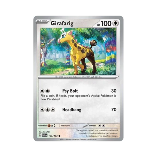 Pokemon TCG Girafarig C Paldea Evolved (English Ver.)