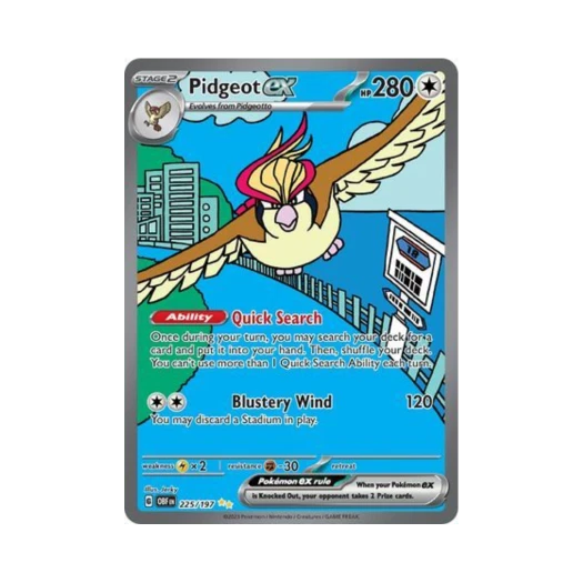 포켓몬 TCG 피죤투 ex SIR 옵시디언 플레임즈 (영문판)