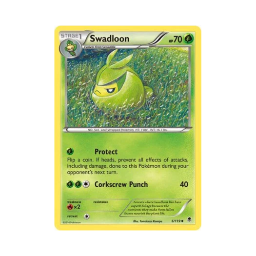 Pokemon TCG Swadloon U Phantom Forces (English Ver.)