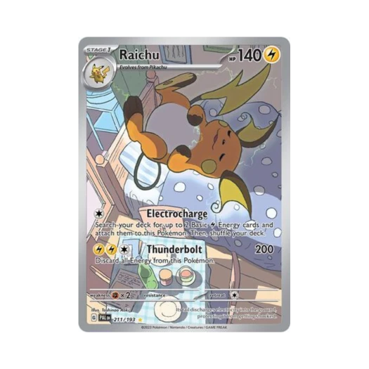 포켓몬 TCG 라이츄 IR 팔데아 이볼브드 (영문판)