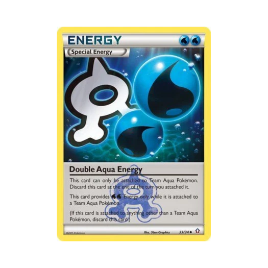 포켓몬 TCG 더블 아쿠아 에너지 U 더블 크라이시스 (영문판)