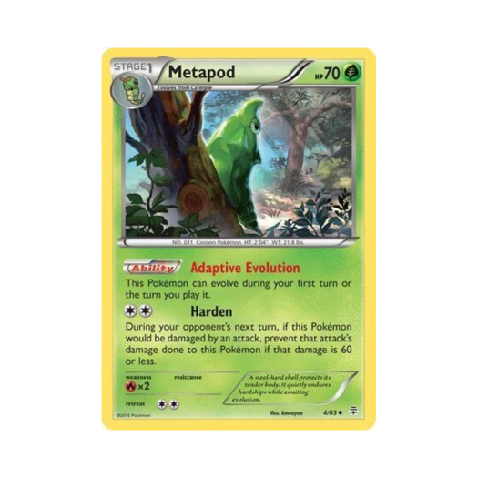 Pokemon TCG Metapod U Generations (English Ver.)