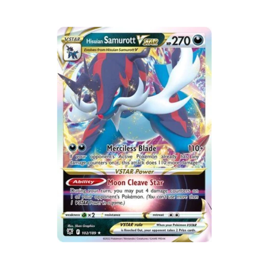 포켓몬 TCG 히스이 대검귀 VSTAR HRV 아스트랄 레디안스 (영문판)