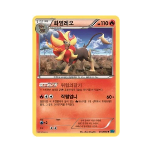 포켓몬 TCG 화염레오 R 와일드 블레이즈 (한글판)