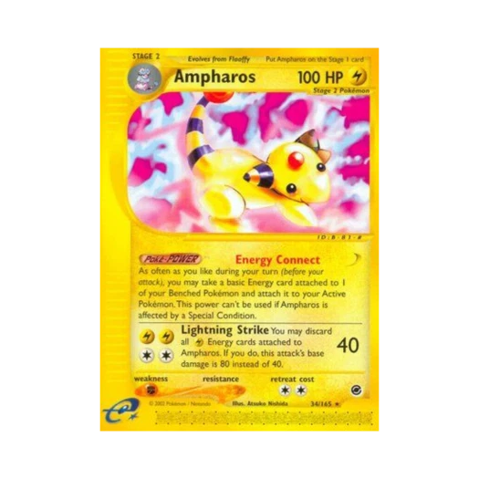 Pokemon TCG Ampharos R Expedition Base Set (English Ver.)