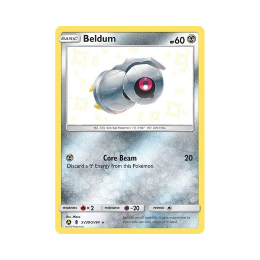 Pokemon TCG Beldum RS Hidden Fates (English Ver.)