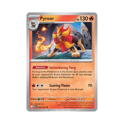 포켓몬 TCG 화염레오 U 메가 에볼루션 (영문판) 카드 이미지