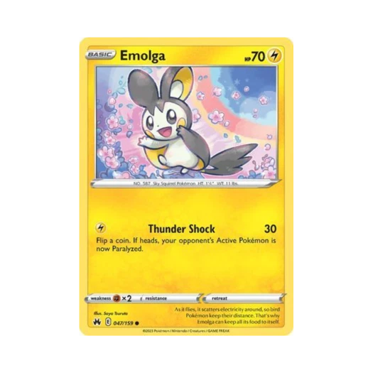 포켓몬 TCG 에몽가 C 크라운 제니스 (영문판)