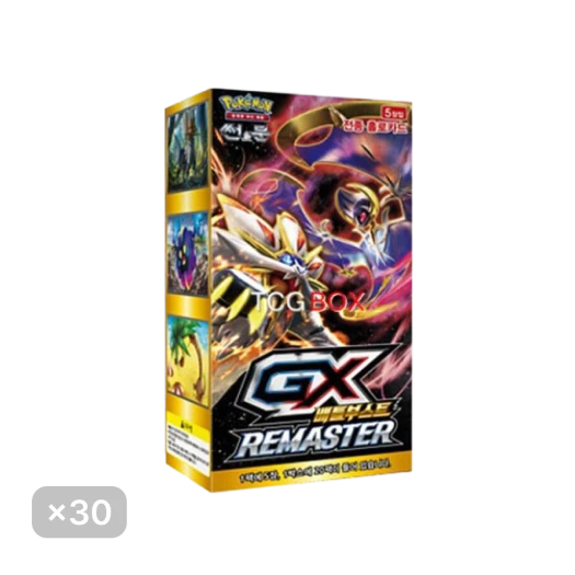 포켓몬 TCG 썬&문 강화 확장팩 GX 배틀 부스트 리마스터 30 박스 (600팩/한글판)