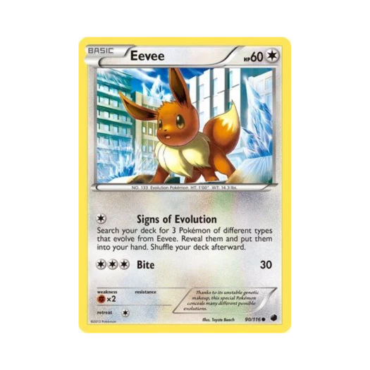 Pokemon TCG Eevee C Plasma Freeze (English Ver.)